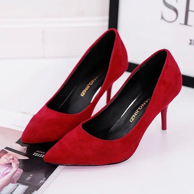 Lady High Heels – Pure Color Elegant Pumps